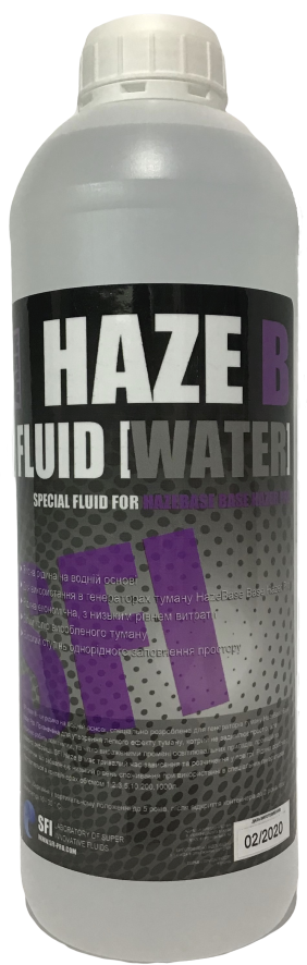 

Жидкость для генераторов тумана SFI Haze "B" Fluid Water 1л