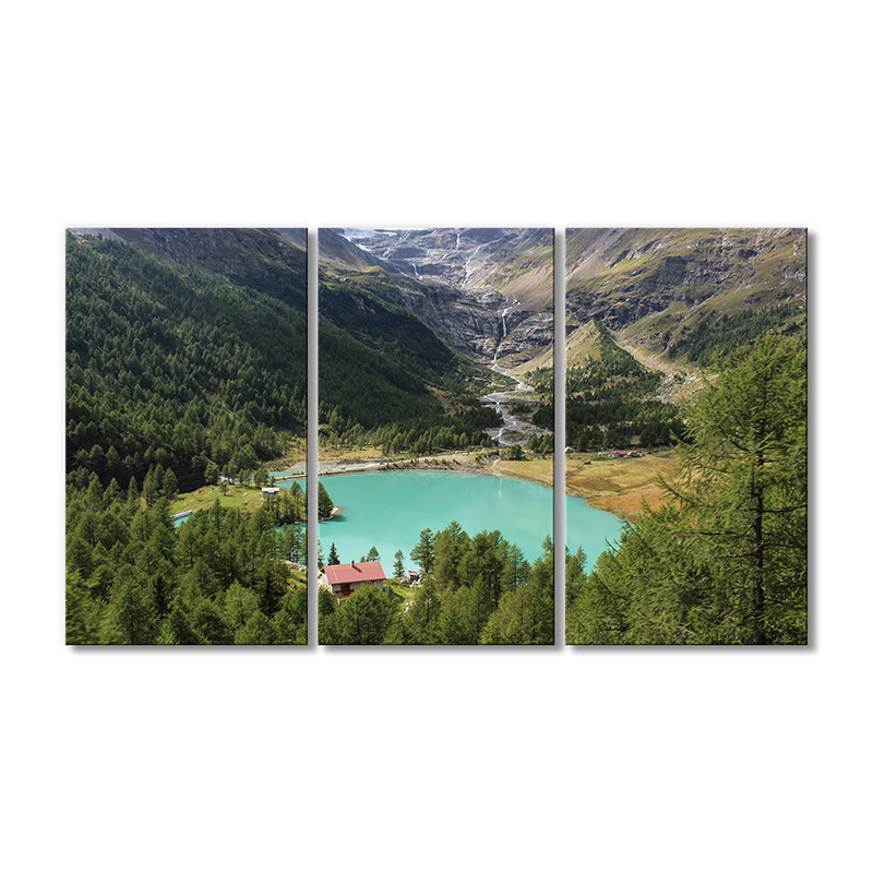 

Модульная картина Artel «Голубое озеро Альп Грюм в Швейцарии» 3 модуля 80x120 см