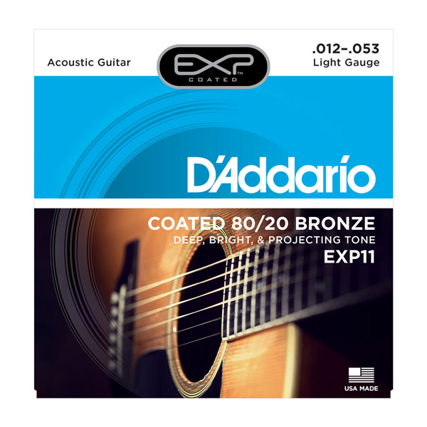 

Струны D`ADDARIO EXP11 EXP 80/20 BRONZE LIGHT 12-53