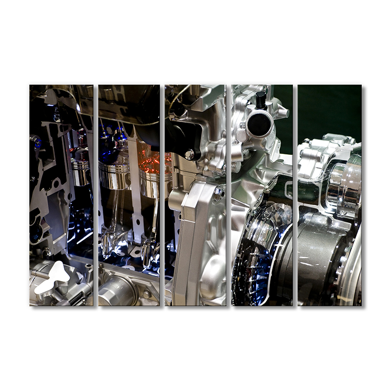 

Модульная картина Artel «Выхлопная труба двигателя» 5 модулей 120x180 см