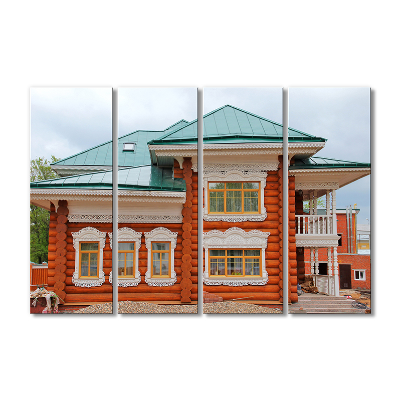 

Модульная картина Artel «Деревянный сруб» 4 модуля 90x135 см