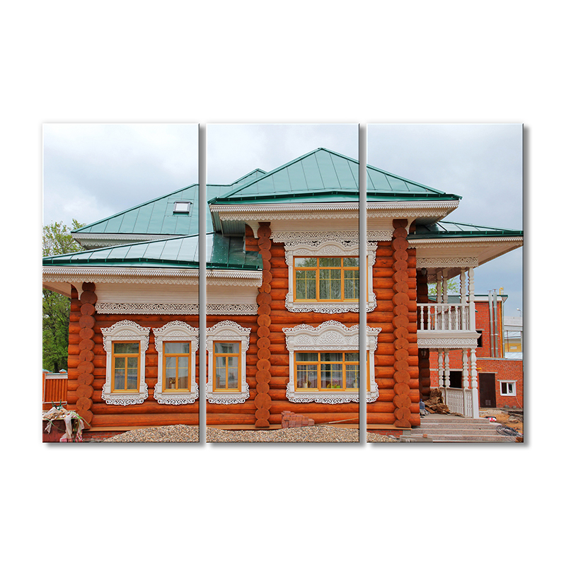 

Модульная картина Artel «Деревянный сруб» 3 модуля 50x75 см