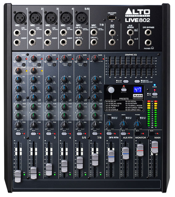

Микшерный пульт ALTO PROFESSIONAL LIVE 802