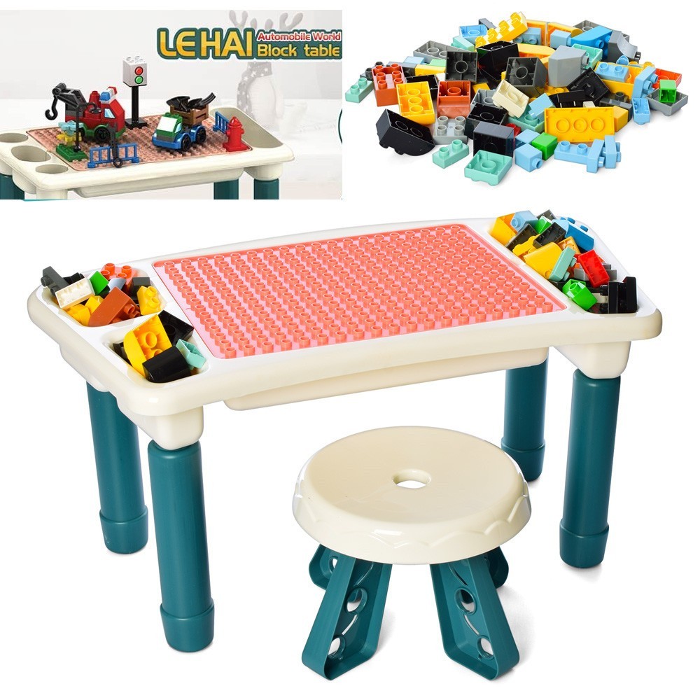 

Игровой столик 6314 2 в1, стульчик, конструктор