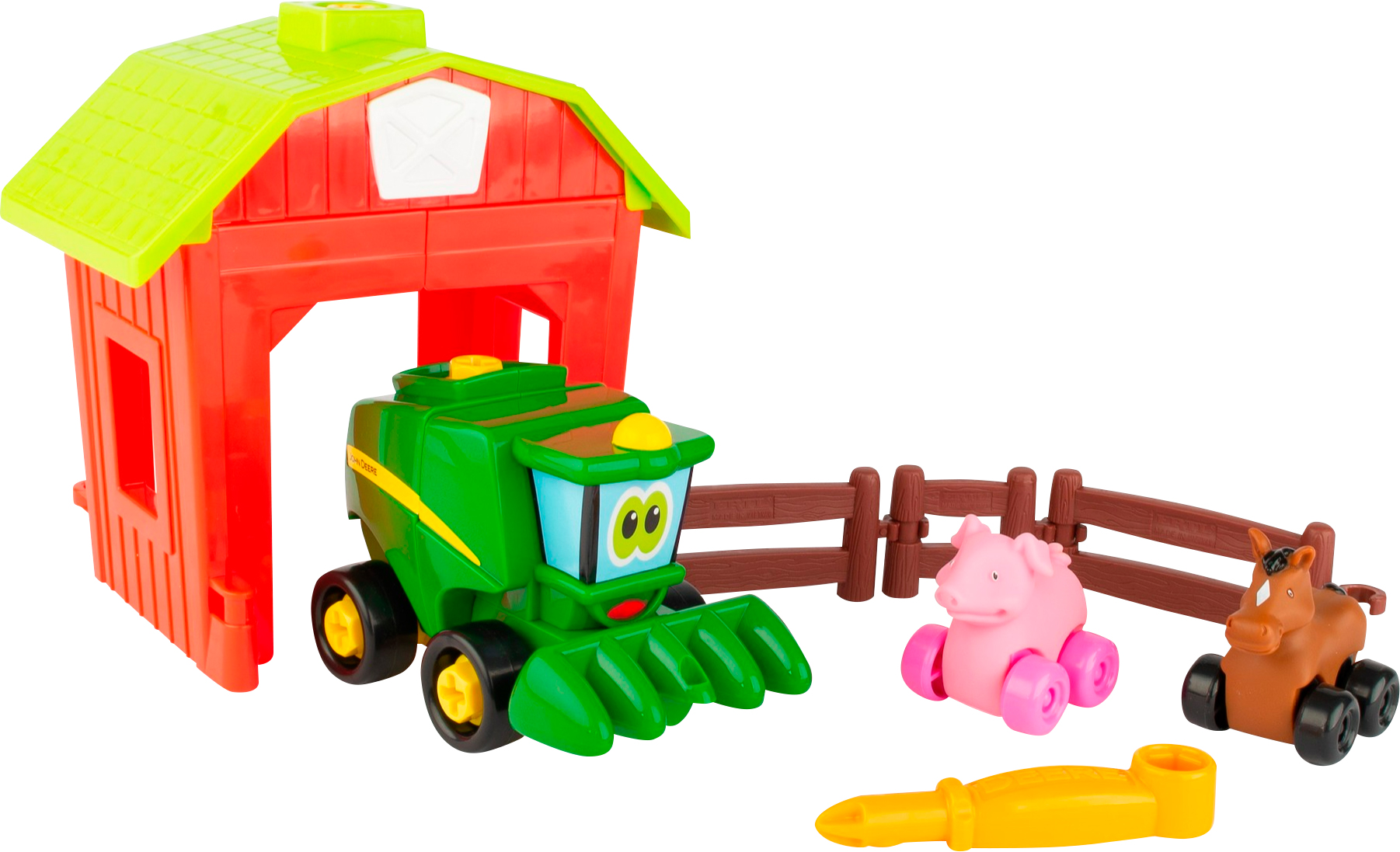 

Игровой набор-конструктор Tomy John Deere Собери трактор с загоном (36881472100)