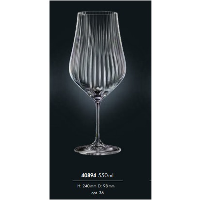 

Бокал для красного вина Bohemia Tulipa optic 40894/36/550