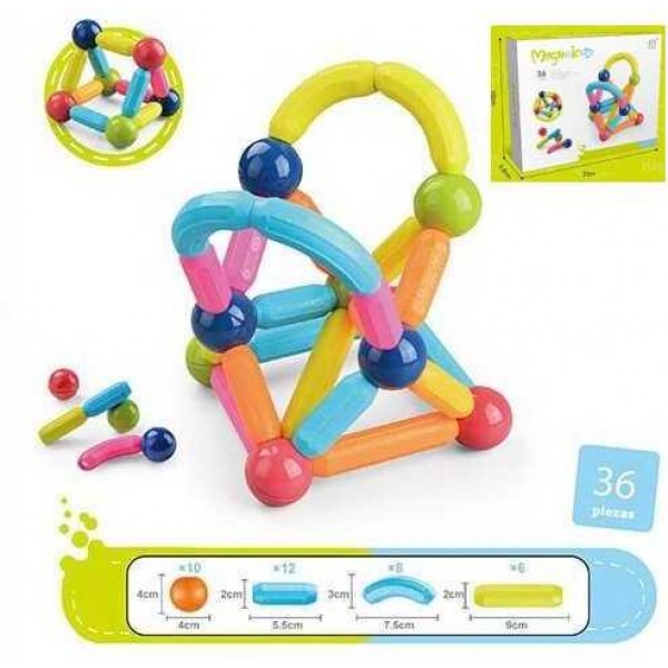 

Магнитный конструктор Best Toys 1024 с брусочками детский игровой развивающий