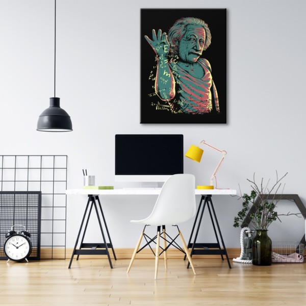 

Картина на холсте Личности Einstein Graffiti 110х150 см.