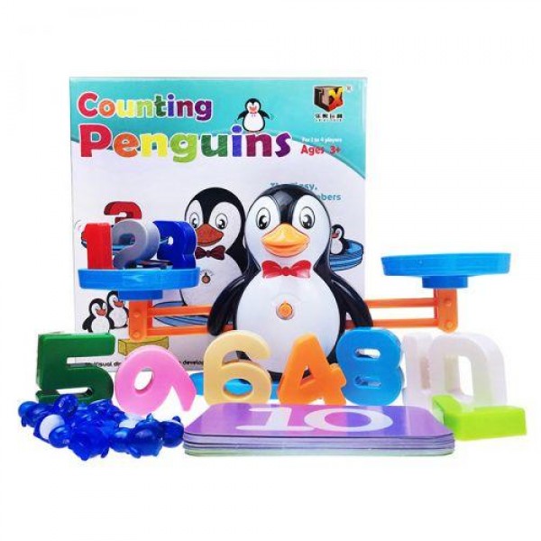 

Развивающая игра Математические весы-балансир Counting Penguins