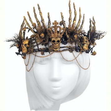 

Корона Королева Ингиборго Halloween 21-551BLK-GL