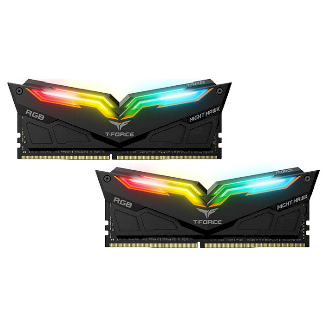 

Оперативная память Team T-Force Night Hawk RGB Black DDR4 3200MHz 32GB 2x16Gb (TF1D432G3200HC16CDC01)