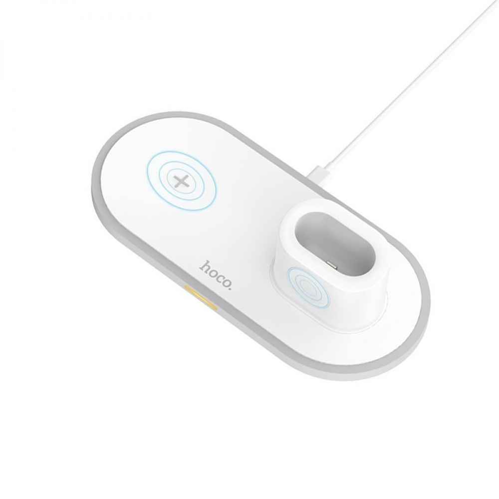 

Беспроводное ЗУ Hoco CW21 Wisdom 3-in-1 white