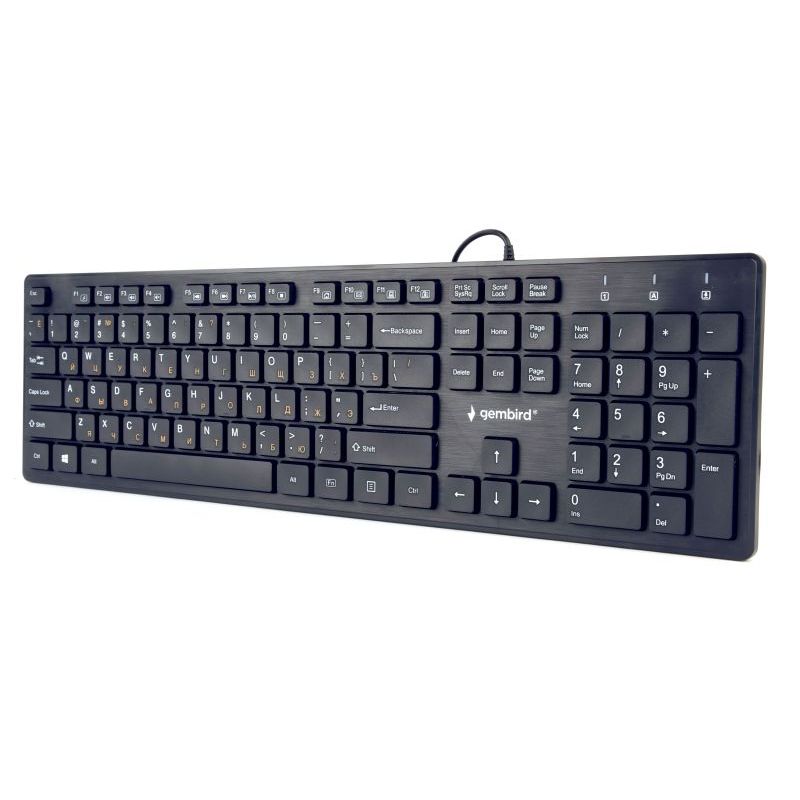 

Клавіатура Gembird KB-MCH-03-UA, тонка