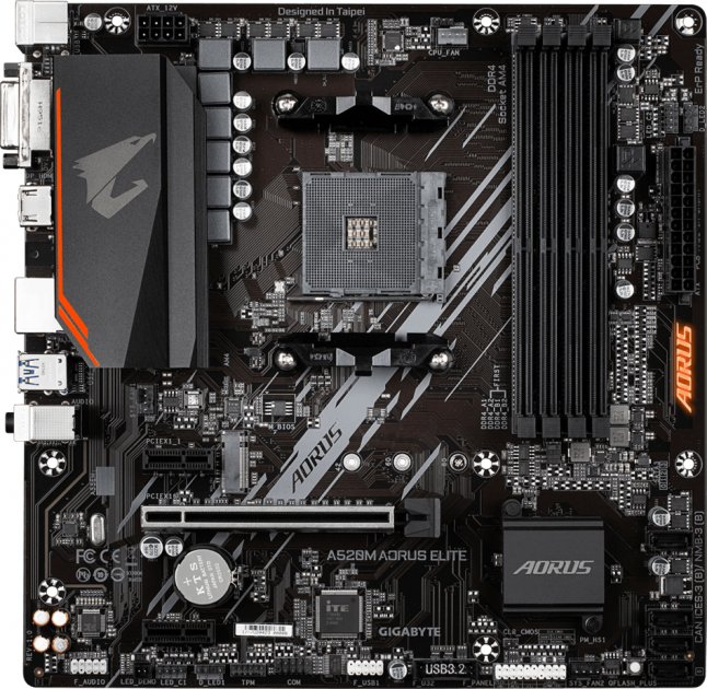 

Материнская плата GIGABYTE A520M AORUS ELITE (A520M AORUS ELITE)