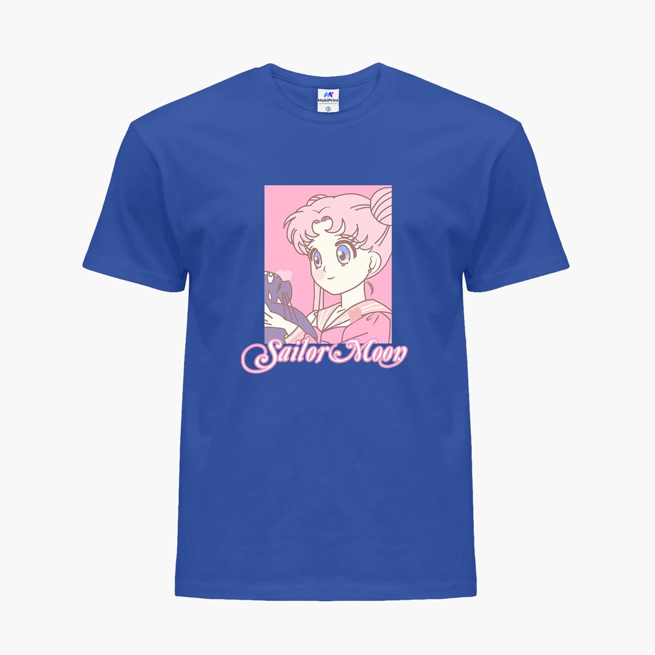 

Детская футболка для девочек Сейлор Мун (Sailor Moon) (25186-2914-63) 134-140 см Хлопок Синий