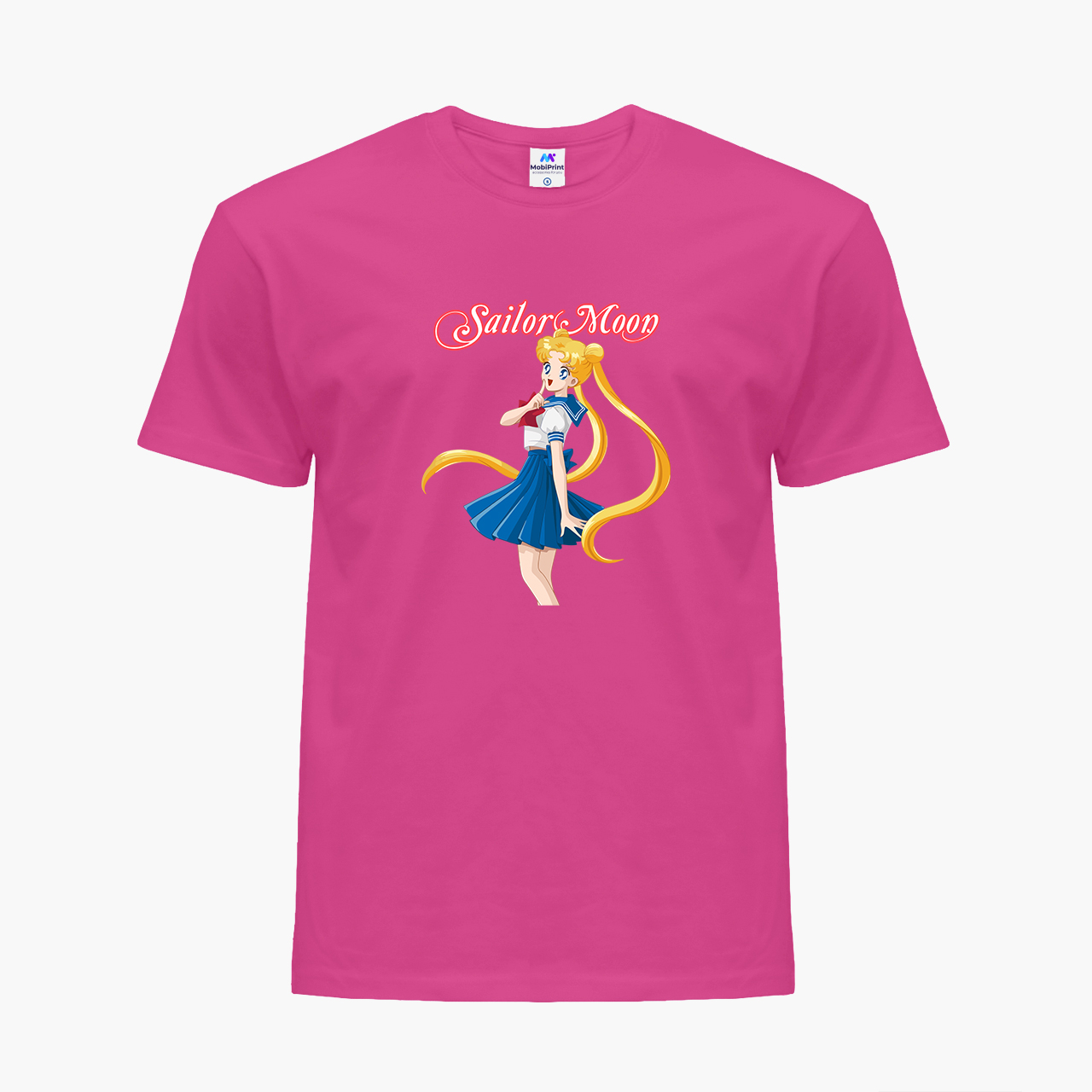 

Детская футболка для девочек Сейлор Мун (Sailor Moon) (25186-2928-71) 158-164 см Хлопок Темно-розовый
