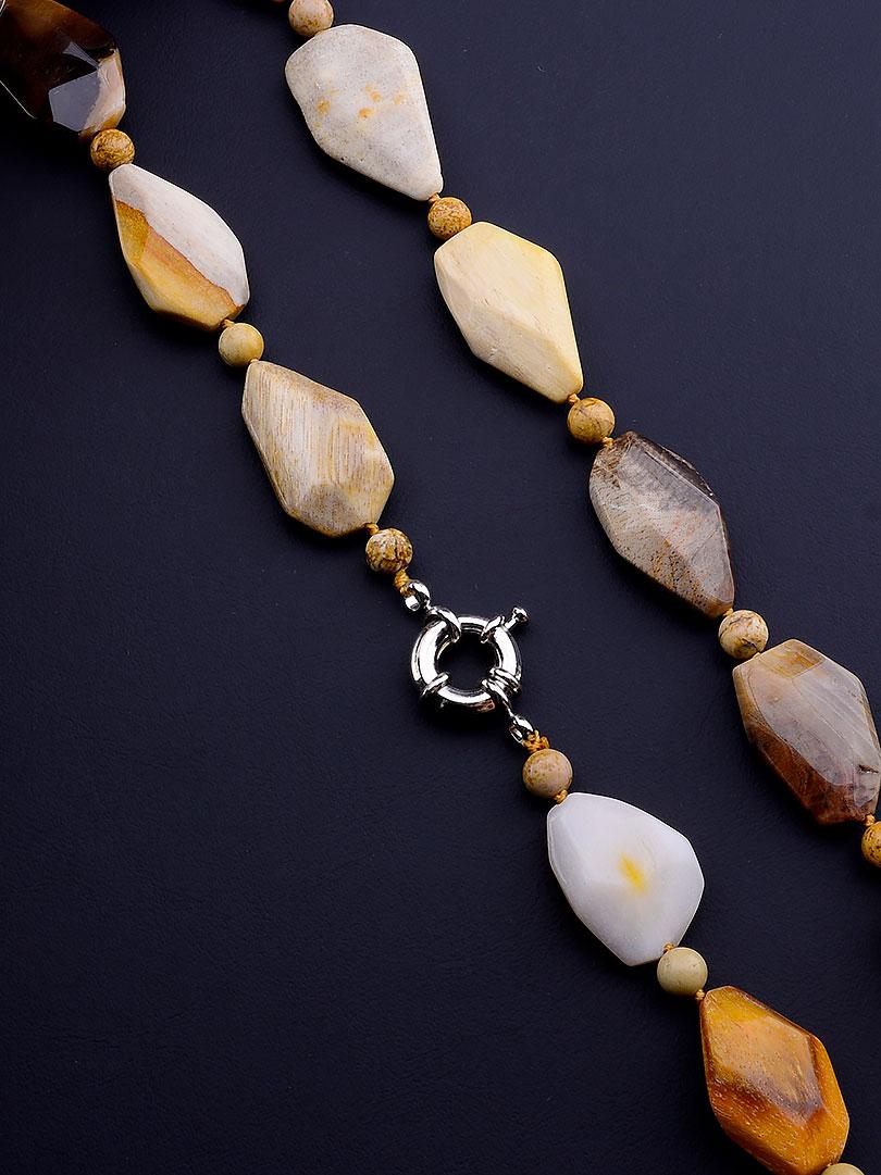 

065706 Бусы Яшма 55 см.