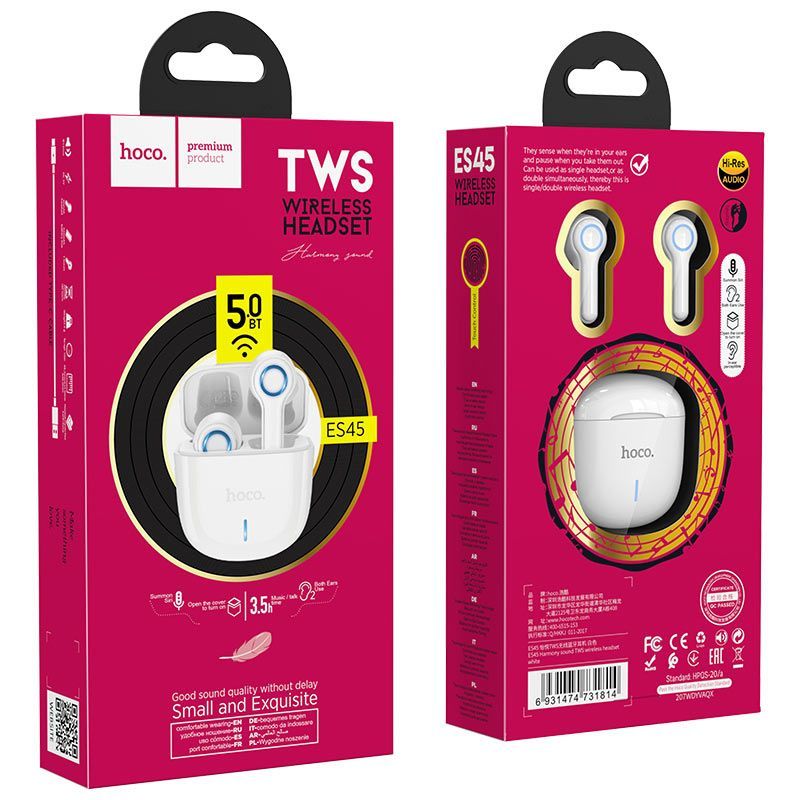 

Наушники HOCO ES45 Harmony Sound TWS White