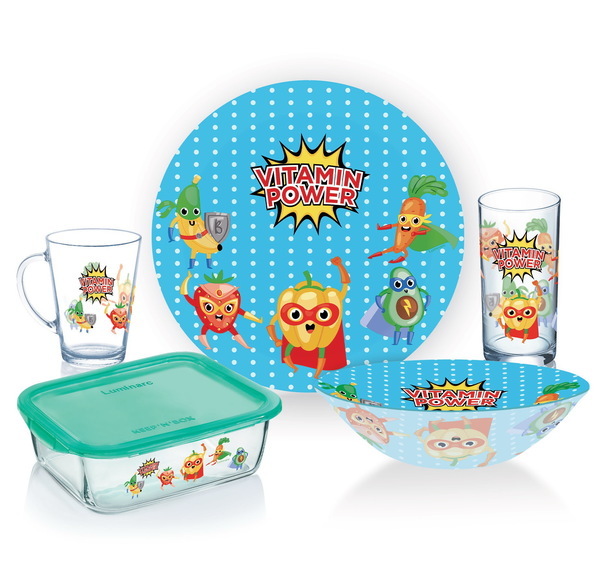 

Набор детской посуды Luminarc Vitamin power P7869