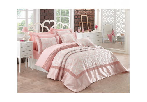 

Покрывало Cotton box Delux Belleza Pudra Розовый