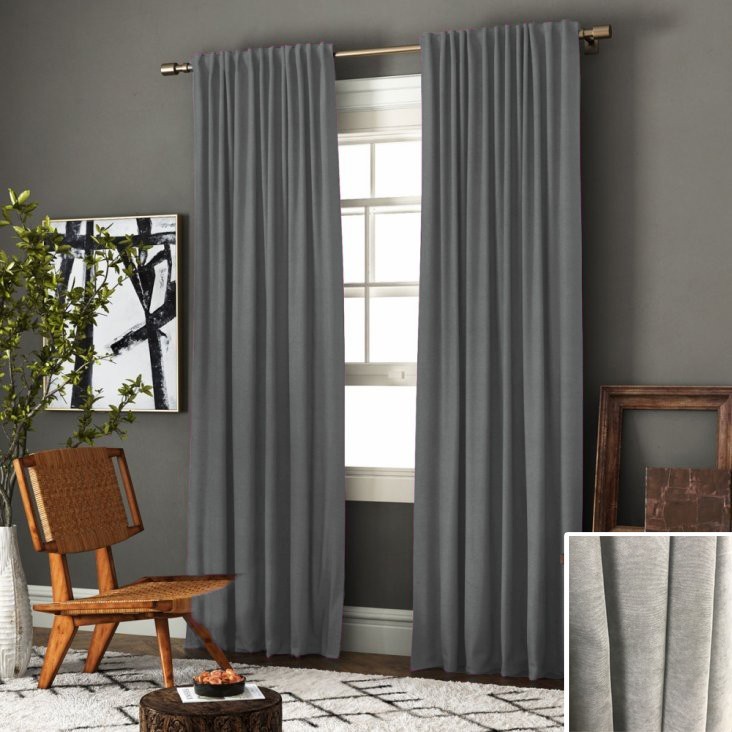 

Комплект Штор Микровелюр Светло-Серый 200х270