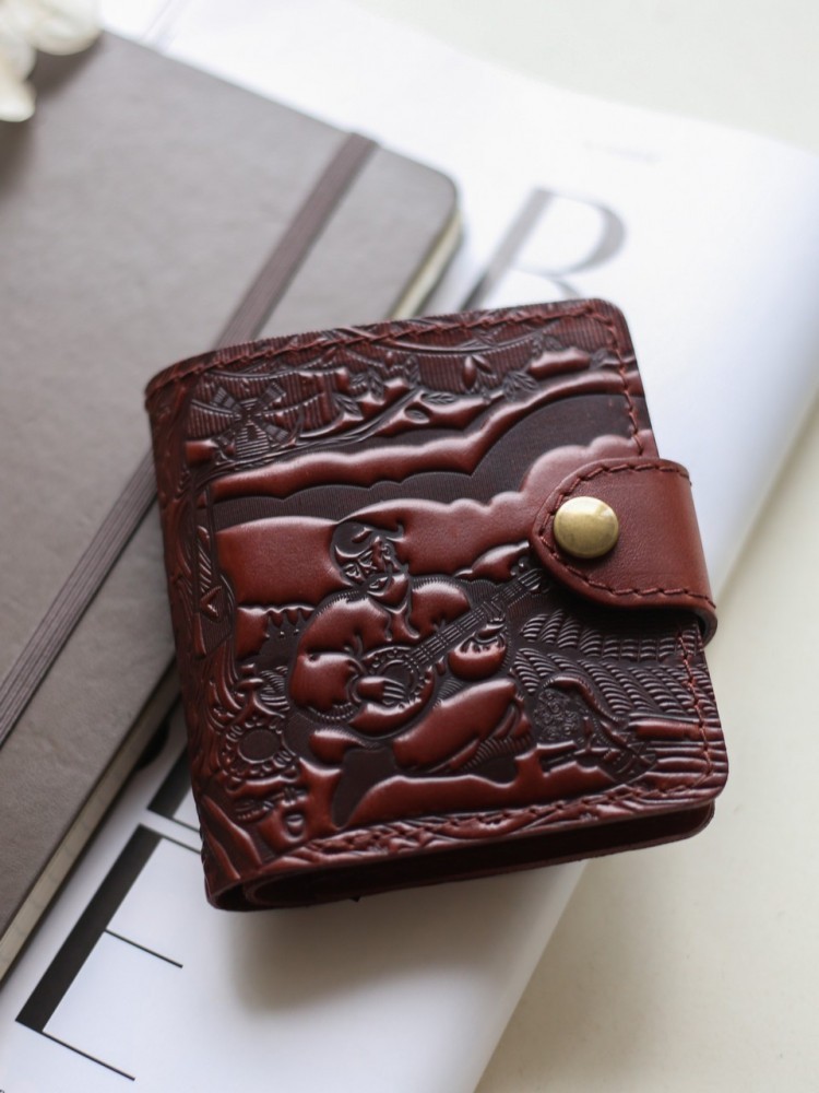 

Мужской кошелек кожаный Turtle Вестерн S коричневый Казак Мамай 4-4852-6