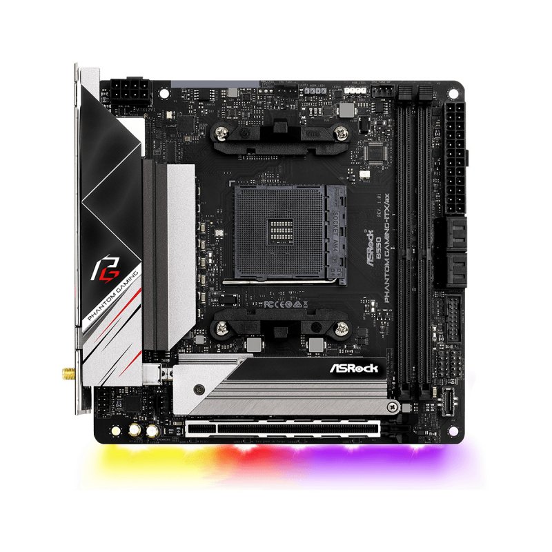

Материнськая плата ASRock B550 PHANTOM GAMING-ITX/AX (B550 PHANTOM GAM-ITX/AX)
