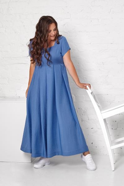 

Плаття Style-Nika МИФ  Синий 3058, Плаття Style-Nika МИФ 54 Синий 3058