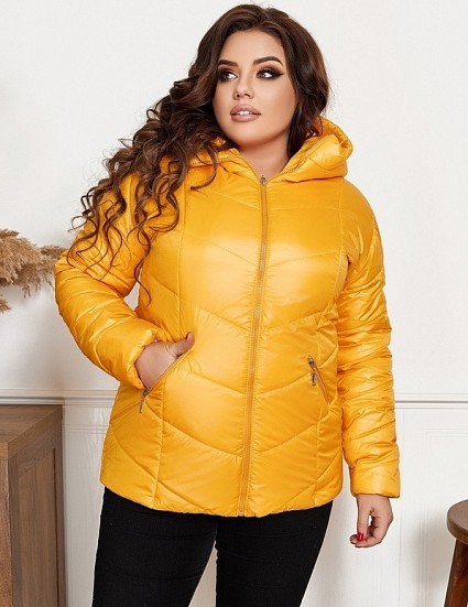 

Куртка женская деми Fashion FT-7757 Желтая р. 015099, Куртка женская деми Fashion FT-7757 Желтая р.56-58 015099