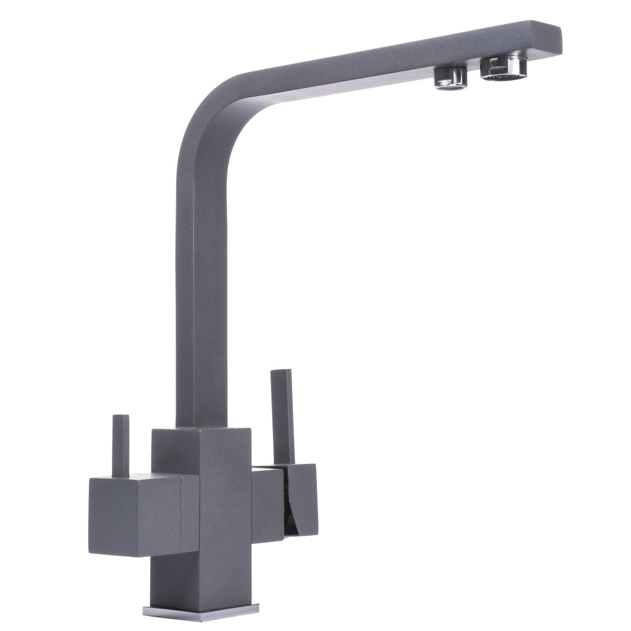 

Смеситель для кухни под осмос GLLR-0111-3-TITANIUM LAZER Globus Lux Серый (000019248)