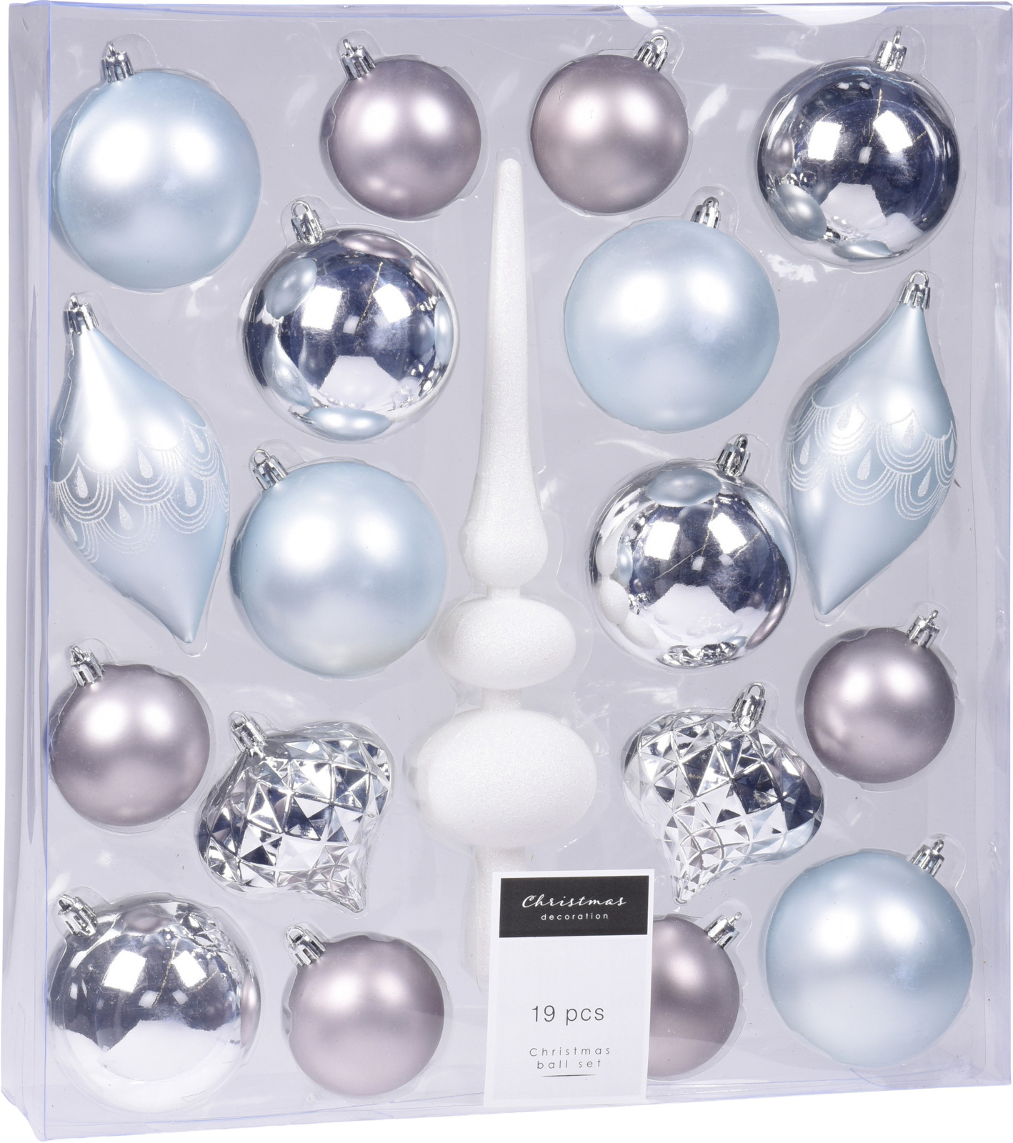 

Набор елочных игрушек Christmas Decoration 19 штук Голубой (CAN214960)