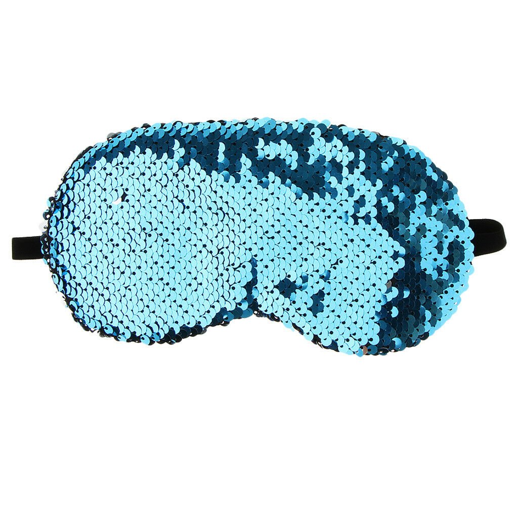 

Маска для сна с двусторонними блестящими пайетками Silenta Fasion Blue
