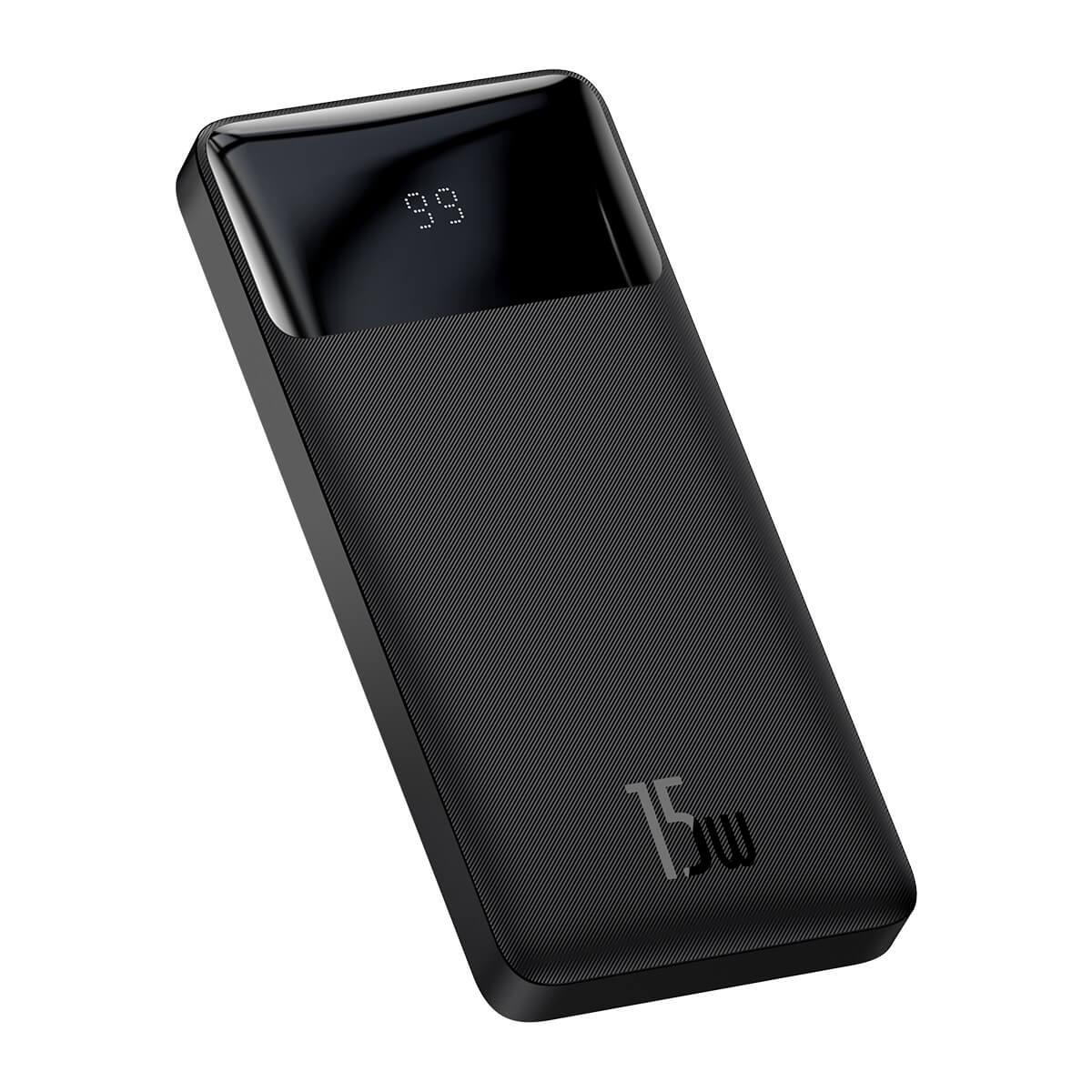 

Повербанк BASEUS Bipow Digital Display Power bank 10000mAh |2USB/1Type-C, 3A/15W, QC|. Black