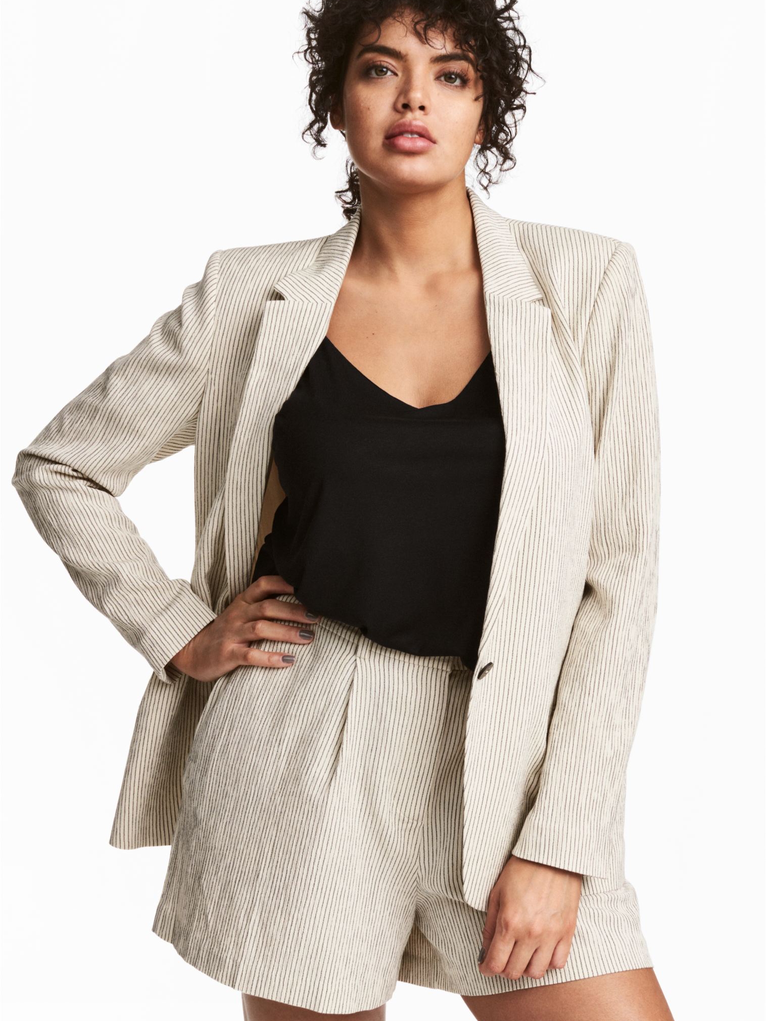 

Пиджак H&M 0528000-6 XL Молочный (СА2000001456194)