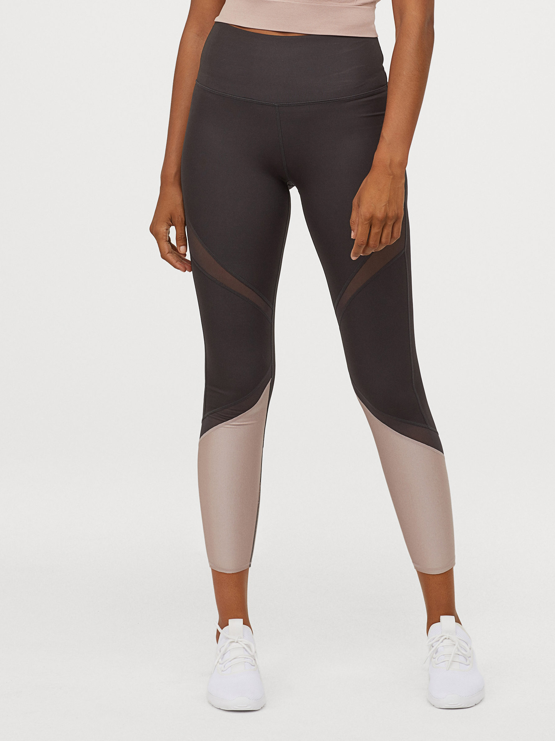 

Спортивные леггинсы H&M Sport 0801512-0 M Графитовые (СА2000001868546)