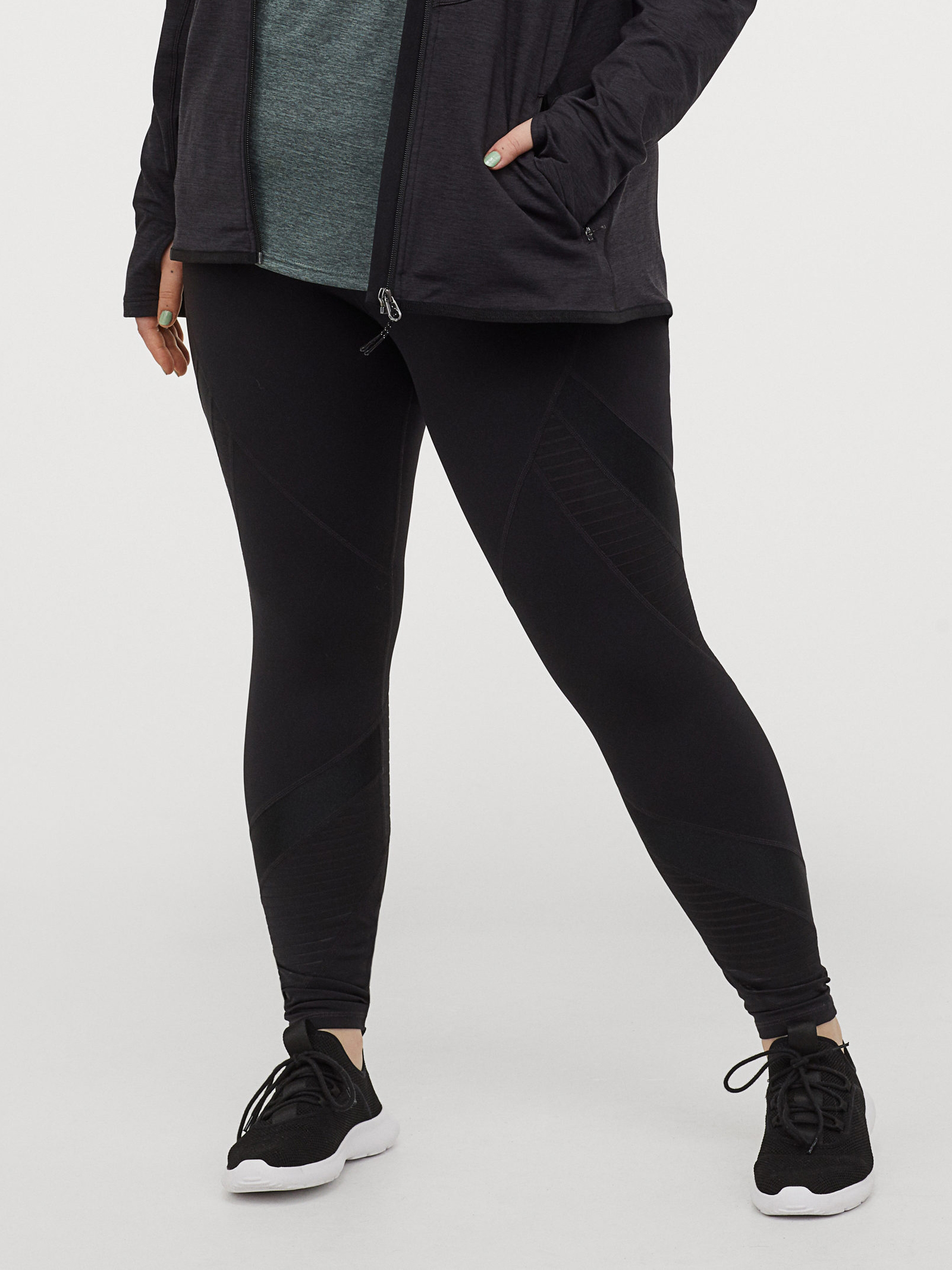 

Спортивные леггинсы H&M 09-0832665-001 3XL Черные (СА2000001868676)