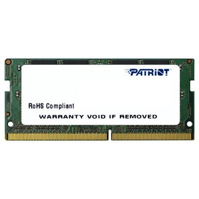 

Модуль памяти для ноутбука SoDIMM DDR4 4GB 2400 MHz Patriot (PSD44G240041S)