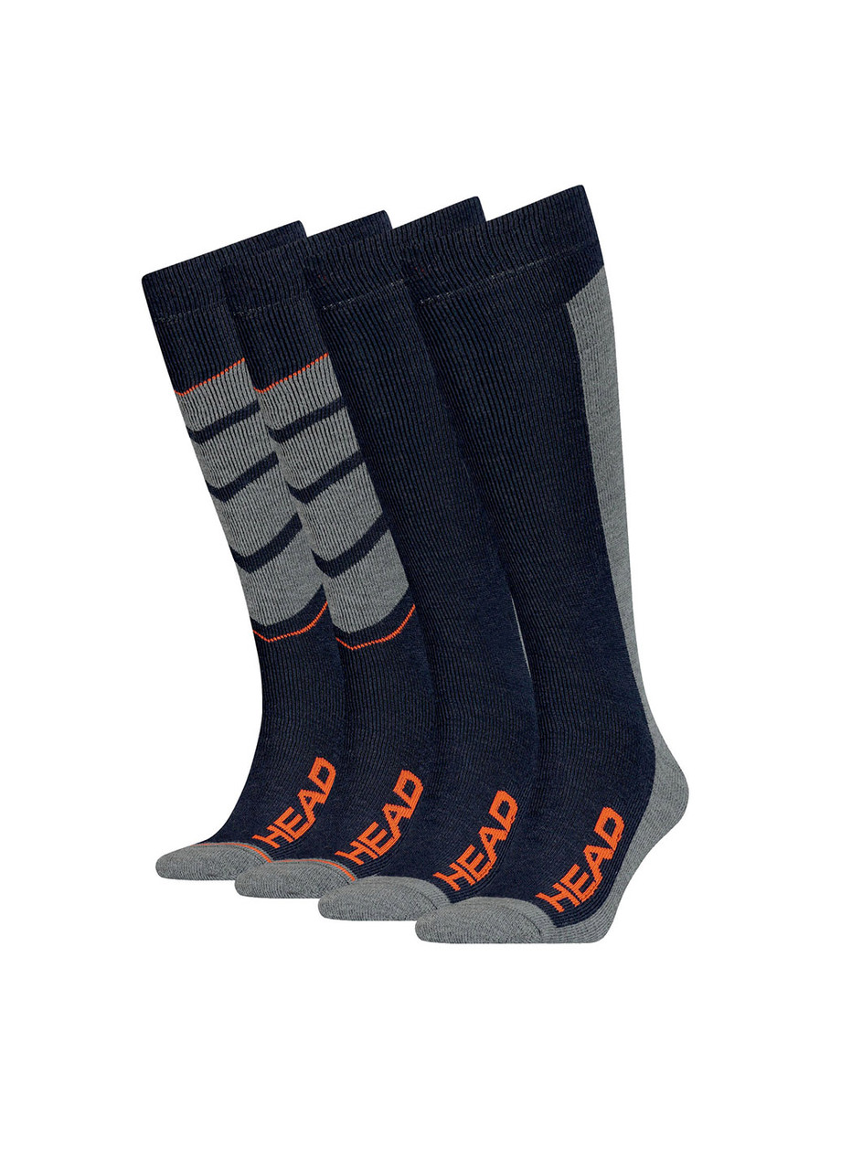 

Горнолыжные носки Head Ski Socks (2 пары) - Темно-синий с красным, Горнолыжные носки Head Ski Socks (2 пары) 31-34 Темно-синий с красным