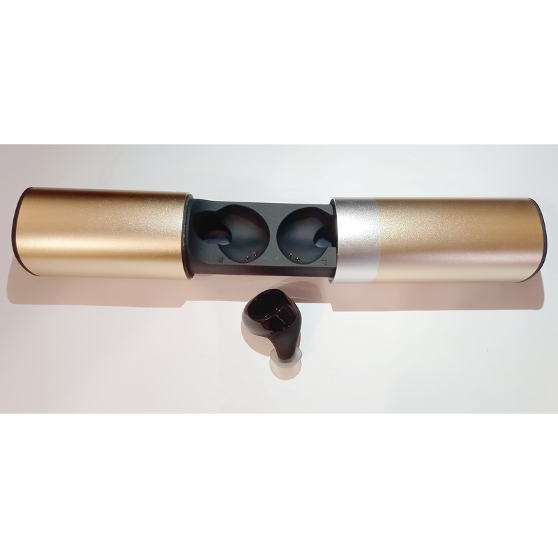 

Беспроводной наушник (левый) в кейсе Power Bank Alitek S2 TWS Bluetooth гарнитура Black/Gold (88113y)
