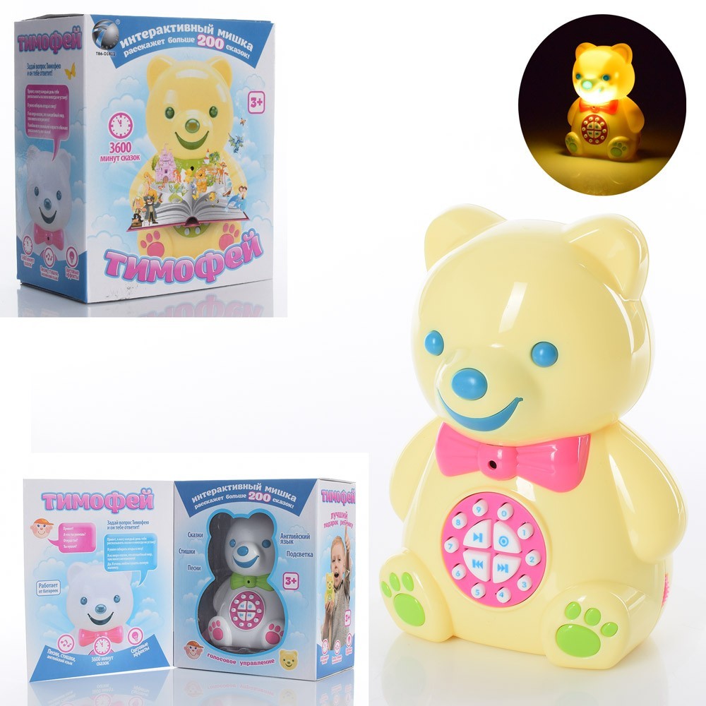 

Детская интерактивная игрушка мишка Joy Toy с голосовым управлением BA 502