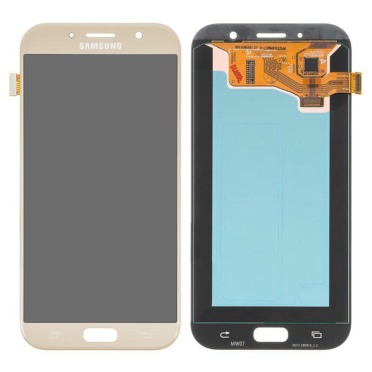 

Дисплей для Samsung A720 Galaxy A7 (2017), золотистий, із сенсорним екраном, Original (PRC), original glass