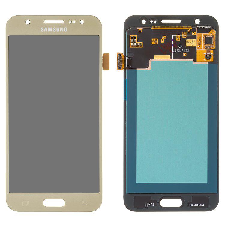 

Дисплей для Samsung J500 Galaxy J5, золотистий, із сенсорним екраном, оригінал (переклеєне скло)