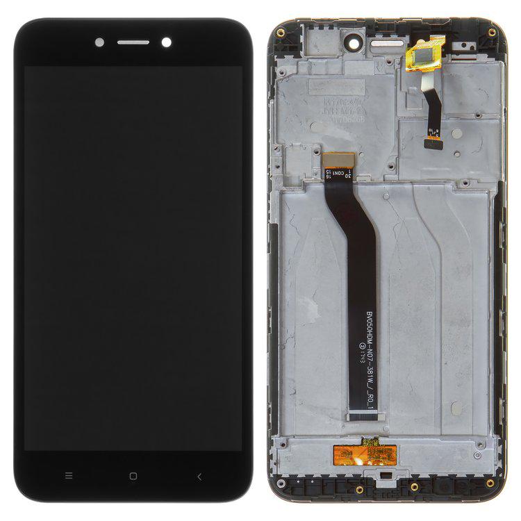 

Дисплей для Xiaomi Redmi 5A, Redmi Go, чорний, із сенсорним екраном, з рамкою, High Copy, MCG3B, MCI3B, M1903C3GG, M1903C3GH, M1903C3GI