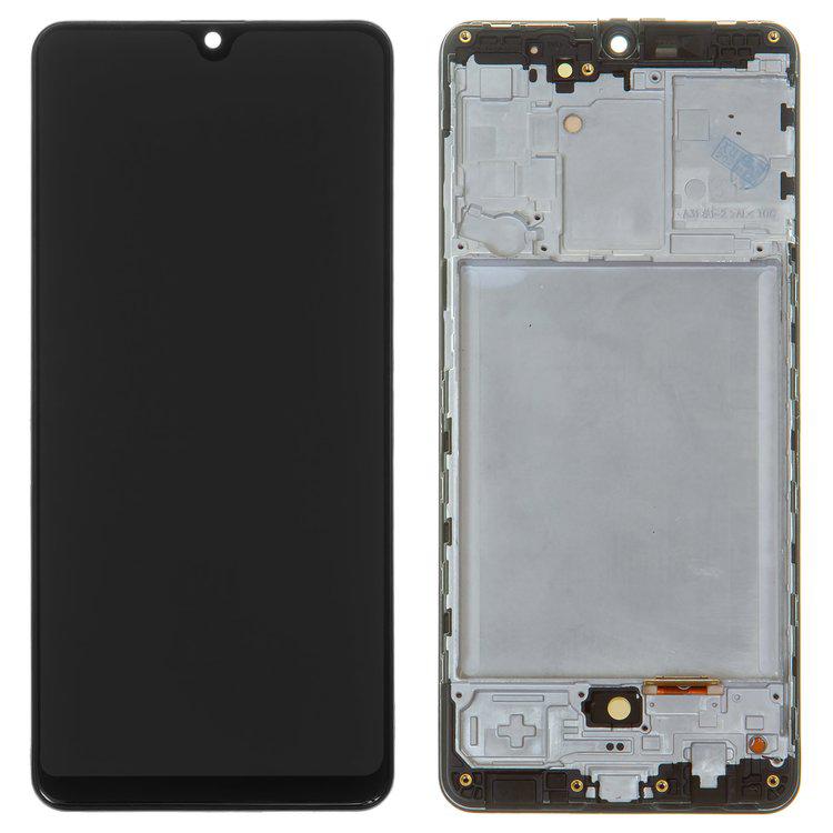 

Дисплей для Samsung A315 Galaxy A31, чорний, із сенсорним екраном, з рамкою, (OLED), High Copy