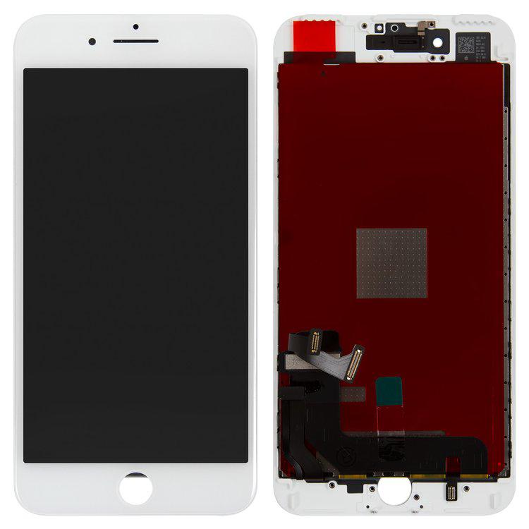 

Дисплей для iPhone 7 Plus, білий, із сенсорним екраном, з рамкою, PRC