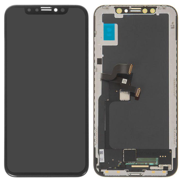 

Дисплей для iPhone X, чорний, із сенсорним екраном, з рамкою, (TFT), AAA, JK OEM hard