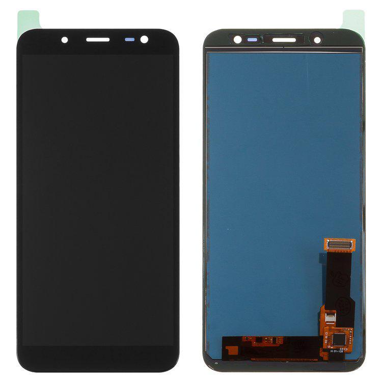 

Дисплей для Samsung J600 Galaxy J6, чорний, із сенсорним екраном, з регулюванням яскравості, (TFT), Сopy