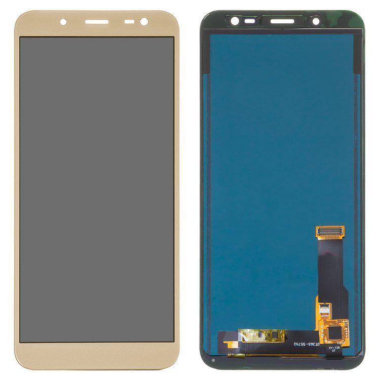 

Дисплей для Samsung J600 Galaxy J6, золотистий, із сенсорним екраном, з регулюванням яскравості, (TFT), Best copy, Сopy