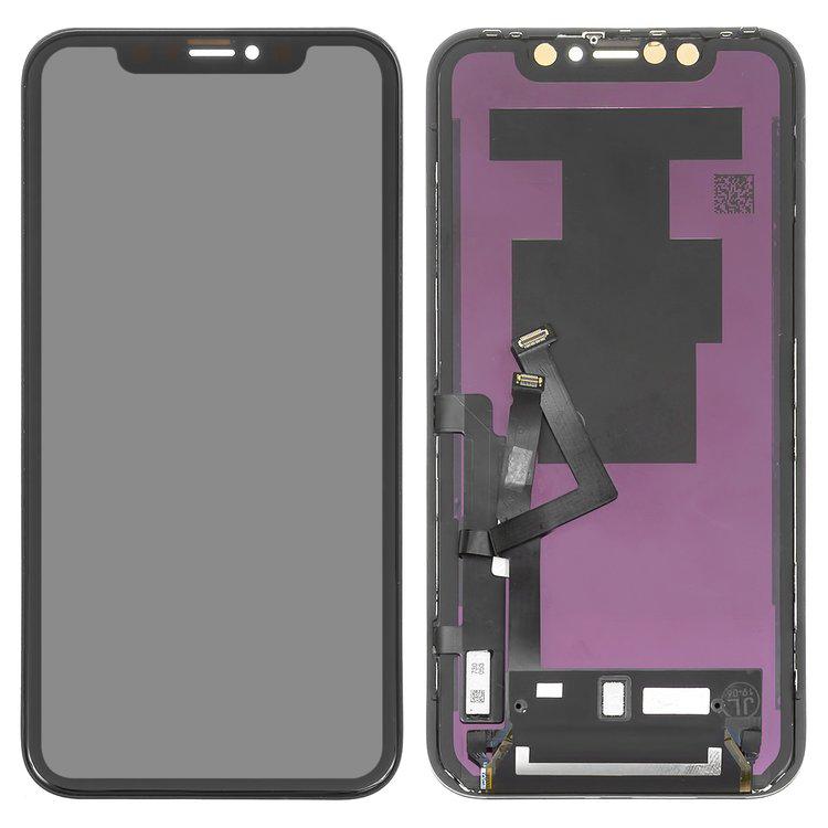 

Дисплей для iPhone XR, чорний, із сенсорним екраном, з рамкою, AAA, Tianma
