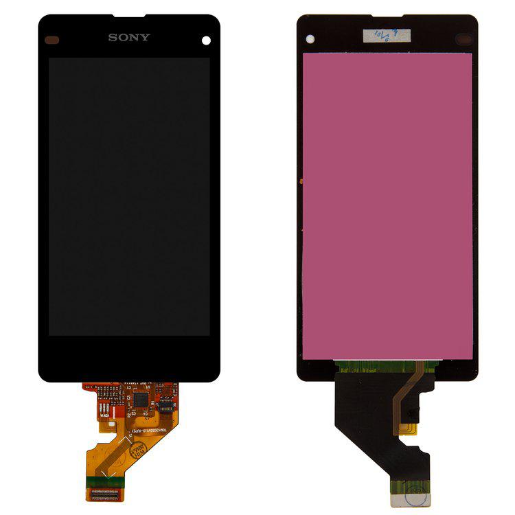 

Дисплей для Sony D5503 Xperia Z1 Compact Mini, чорний, із сенсорним екраном, High Copy